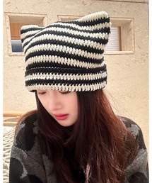 CHEER（チアー）の「ボーダーニット帽（ニットキャップ/ビーニー）」