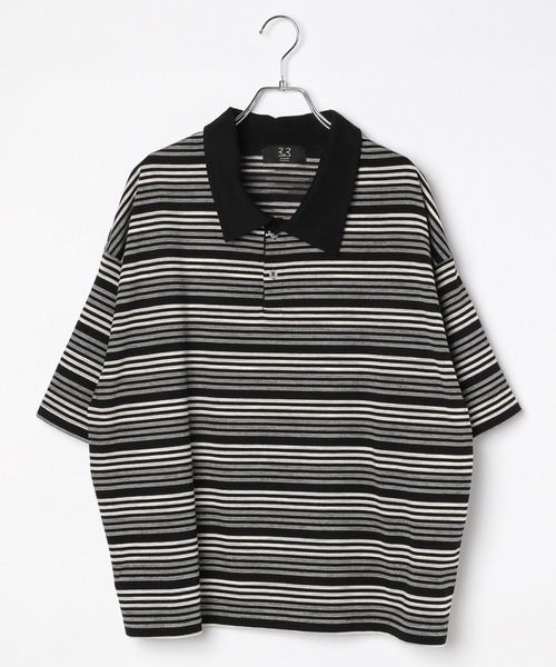 3.3 Field Trip (3.3フィールドトリップ)の「3.3 Field Trip/マルチボーダーカラーT(Tシャツ/カットソー・メンズ・ブラック/ボルドー・LARGE/MEDIUM)」の20枚目の写真
