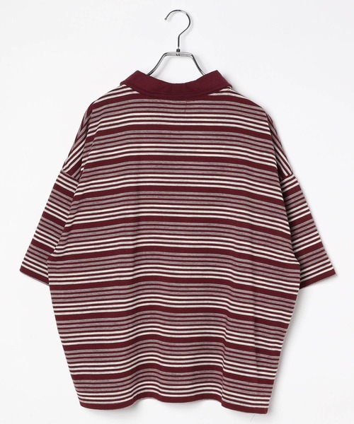 3.3 Field Trip (3.3フィールドトリップ)の「3.3 Field Trip/マルチボーダーカラーT(Tシャツ/カットソー・メンズ・ブラック/ボルドー・LARGE/MEDIUM)」の22枚目の写真