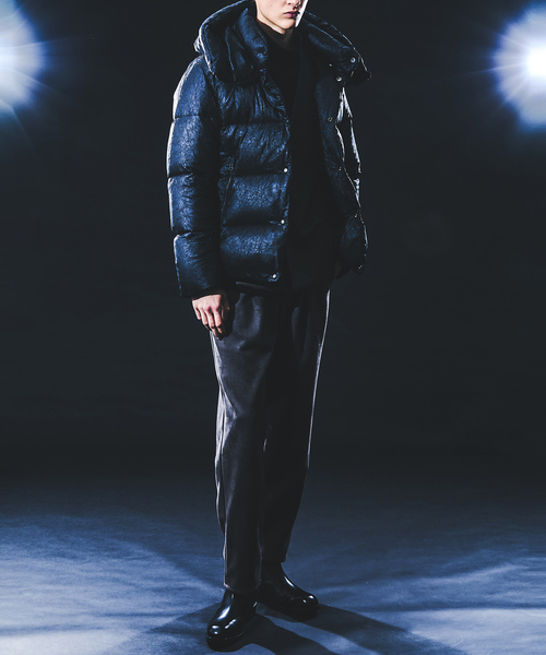 5351 POUR LES HOMMES（ゴーサンゴーイチプールオム）の「【25A/W】クラッシュ ワッシャー ダウンジャケット（ダウンジャケット/コート・メンズ・ブラック/ホワイト・50/48/46/44）」の12枚目の写真