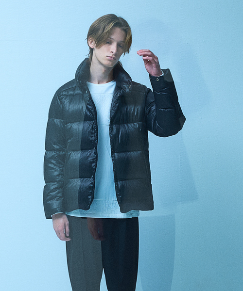 5351 POUR LES HOMMES（ゴーサンゴーイチプールオム）の「【25A/W】クラッシュ ワッシャー ダウンジャケット（ダウンジャケット/コート・メンズ・ブラック/ホワイト・50/48/46/44）」の20枚目の写真