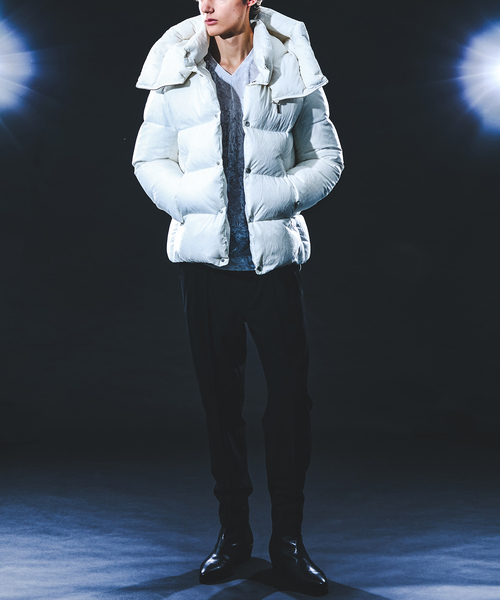 5351 POUR LES HOMMES（ゴーサンゴーイチプールオム）の「【25A/W】クラッシュ ワッシャー ダウンジャケット（ダウンジャケット/コート・メンズ・ブラック/ホワイト・50/48/46/44）」の6枚目の写真