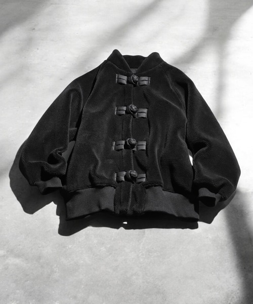 antiqua(アンティカ)の「チャイナボタンボアジャケット(その他アウター・レディース・ブラック・ONESIZE)」の19枚目の写真