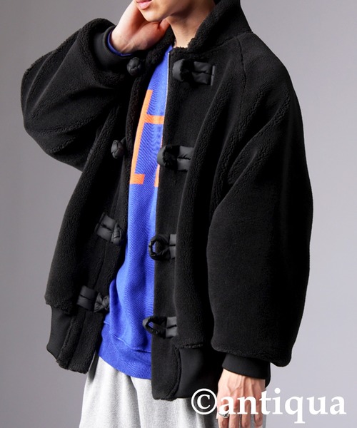 antiqua(アンティカ)の「チャイナボタンボアジャケット(その他アウター・レディース・ブラック・ONESIZE)」の9枚目の写真
