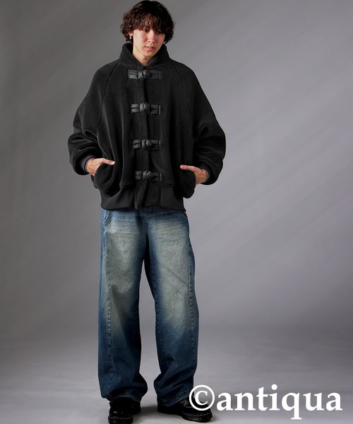antiqua(アンティカ)の「チャイナボタンボアジャケット(その他アウター・レディース・ブラック・ONESIZE)」の15枚目の写真