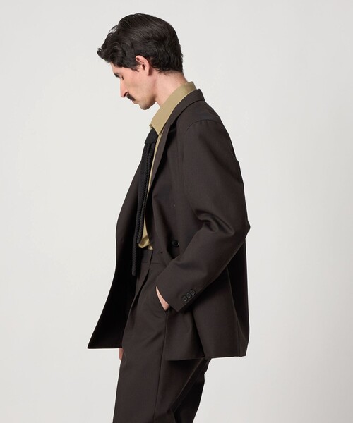 Steven Alan（スティーブンアラン）の「＜Steven Alan＞ ウール オックスフォード ダブルブレステッド 6B ジャケット（テーラードジャケット・メンズ・ダークブラウン/ブラック・S/M/L/XL）」の6枚目の写真