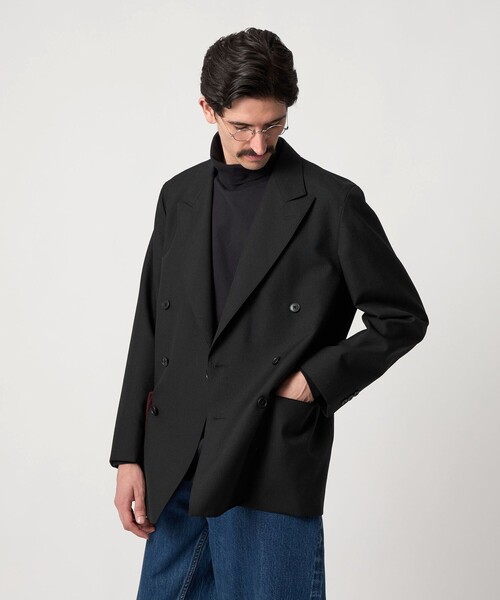 Steven Alan（スティーブンアラン）の「＜Steven Alan＞ ウール オックスフォード ダブルブレステッド 6B ジャケット（テーラードジャケット・メンズ・ダークブラウン/ブラック・S/M/L/XL）」の12枚目の写真