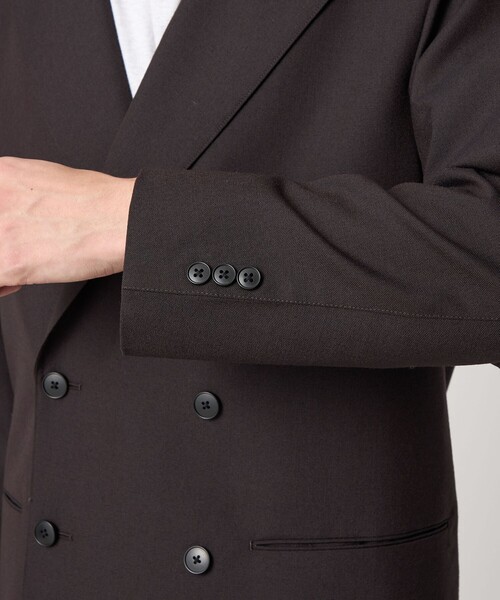 Steven Alan（スティーブンアラン）の「＜Steven Alan＞ ウール オックスフォード ダブルブレステッド 6B ジャケット（テーラードジャケット・メンズ・ダークブラウン/ブラック・S/M/L/XL）」の17枚目の写真