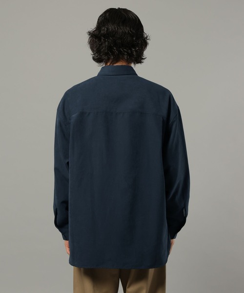 RAGEBLUE(レイジブルー)の「シルキータッチ/オーバーサイズシャツ(シャツ/ブラウス・メンズ・ネイビー/ベージュ/ピンク・MEDIUM/LARGE)」の19枚目の写真