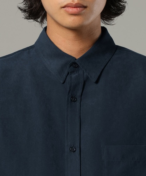 RAGEBLUE(レイジブルー)の「シルキータッチ/オーバーサイズシャツ(シャツ/ブラウス・メンズ・ネイビー/ベージュ/ピンク・MEDIUM/LARGE)」の21枚目の写真