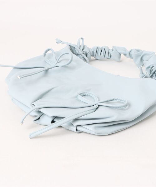 STYLEBLOCK（スタイルブロック）の「シャーリングストラップショルダーバッグ（ショルダーバッグ・レディース・シルバー/ライトブルー/ホワイト/ピンク・FREE）」の10枚目の写真