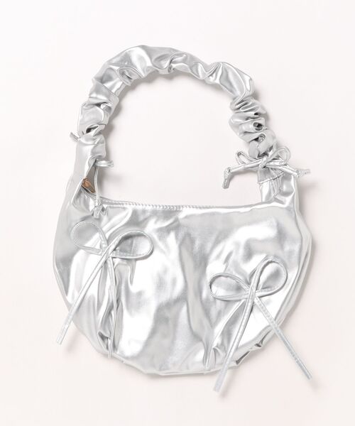 STYLEBLOCK（スタイルブロック）の「シャーリングストラップショルダーバッグ（ショルダーバッグ・レディース・シルバー/ライトブルー/ホワイト/ピンク・FREE）」の8枚目の写真