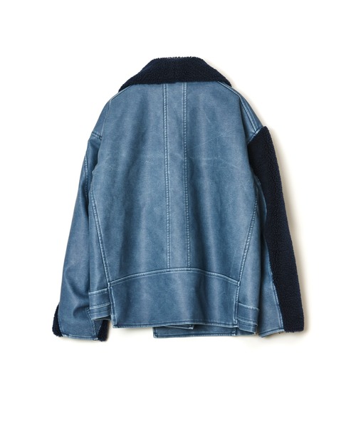 ショールカラーライダースジャケット（ライダースジャケット）｜AULA