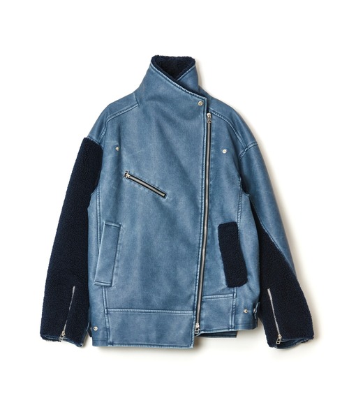 ショールカラーライダースジャケット（ライダースジャケット）｜AULA