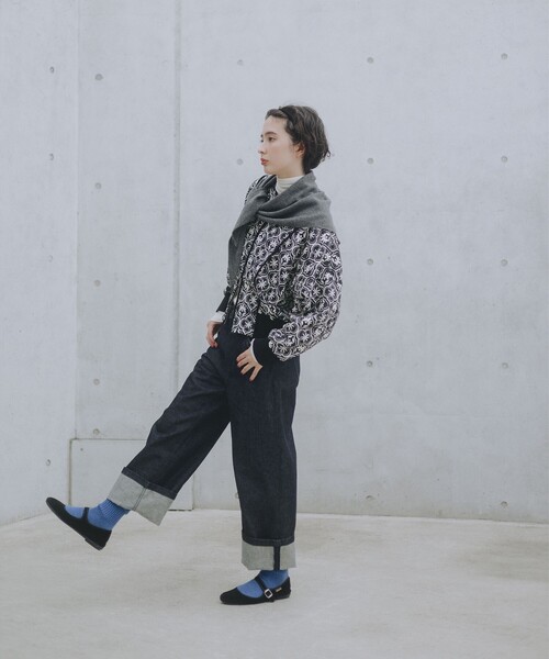 B:MING by BEAMS(ビーミングバイビームス)の「プリント キルト ブルゾン(ブルゾン・レディース・ホワイト系その他5/ブラック・SMALL/MEDIUM)」の5枚目の写真