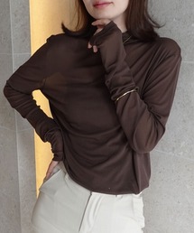 パワーメッシュボトルネックロンT