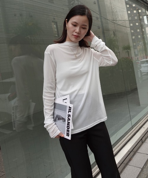 セール】パワーメッシュボトルネックロンT（Tシャツ/カットソー