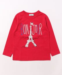 hakka kids（ハッカキッズ）の「アソートフレンチプリント長袖Tシャツ（Tシャツ/カットソー）」