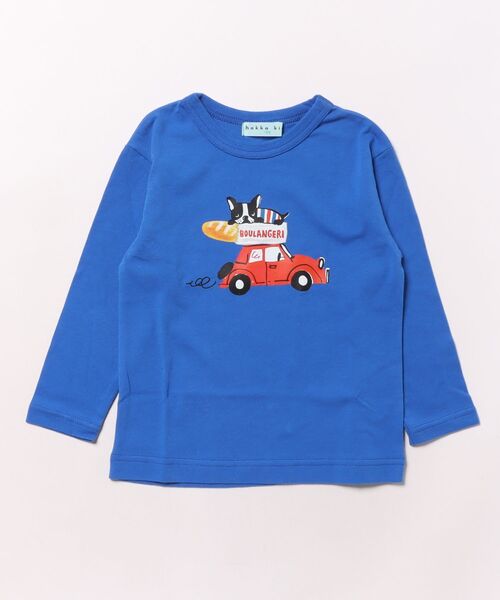 HAKKA KIDS（ハッカキッズ）の「アソートフレンチプリント長袖Tシャツ（Tシャツ/カットソー・キッズ・オフホワイト/レッド/ブルー・100cm/110cm/120cm/130cm）」の2枚目の写真