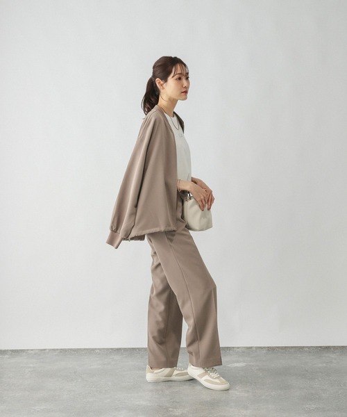 GLOBAL WORK(グローバルワーク)の「WクロスZIPブルゾン/576803(ブルゾン・レディース・ブラック/モカ・MEDIUM/LARGE)」の10枚目の写真