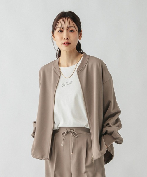 GLOBAL WORK(グローバルワーク)の「WクロスZIPブルゾン/576803(ブルゾン・レディース・ブラック/モカ・MEDIUM/LARGE)」の14枚目の写真