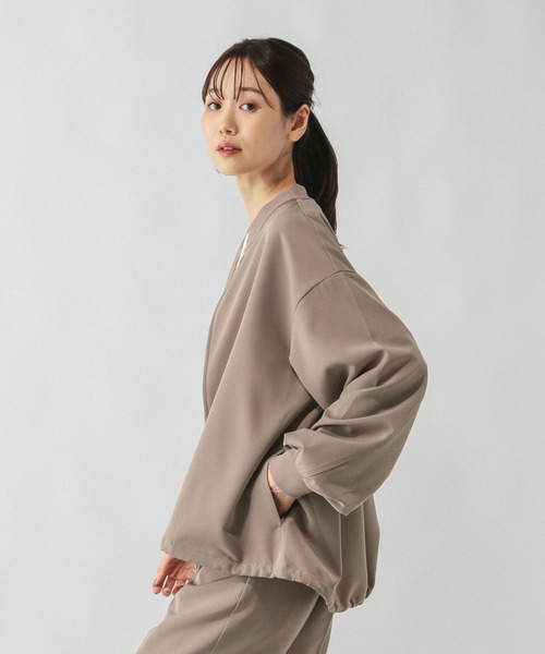 GLOBAL WORK(グローバルワーク)の「WクロスZIPブルゾン/576803(ブルゾン・レディース・ブラック/モカ・MEDIUM/LARGE)」の15枚目の写真