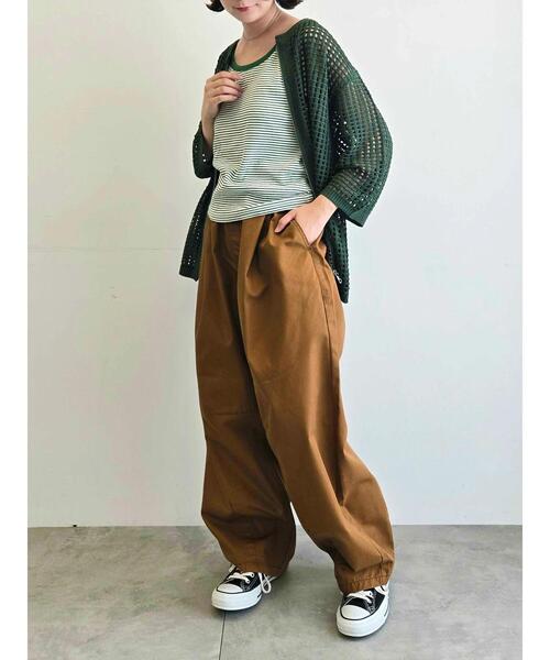 SM2（エスエムツー）の「メッシュ編みZIPカーディガン（カーディガン/ボレロ・レディース・グリーン/ブラック/クリーム・F）」の16枚目の写真