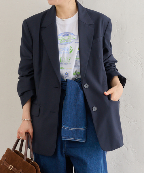 【美品✨】Spick&Span ミラノツイルピークドカラージャケット　ネイビー 楽天市場】【SALE／60%OFF】ミラノツイルピークドカラー