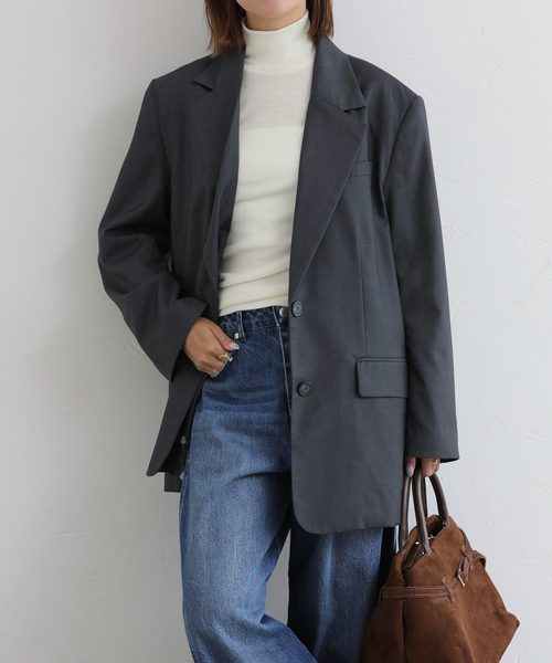 sue　SCAPA グレー テーラードジャケット　新品未使用♡ 2025年最新】SCAPA カラー：グレイ系 テーラードジャケットの