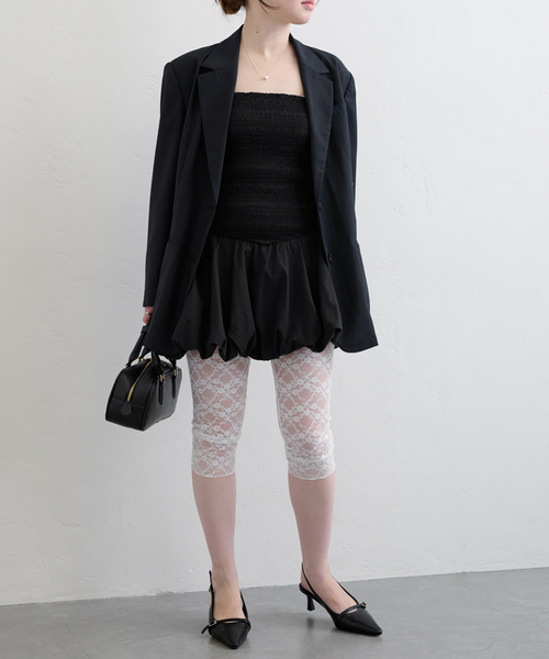 U by SPICK&SPAN(ユーバイスピックアンドスパン)の「オーバーミドルジャケット(テーラードジャケット・レディース・グレー/ネイビー・36/38)」の18枚目の写真