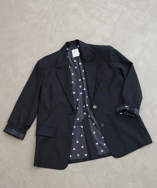 U by SPICK&SPAN(ユーバイスピックアンドスパン)の「オーバーミドルジャケット(テーラードジャケット・レディース・グレー/ネイビー・36/38)」の21枚目の写真