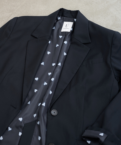 U by SPICK&SPAN(ユーバイスピックアンドスパン)の「オーバーミドルジャケット(テーラードジャケット・レディース・グレー/ネイビー・36/38)」の22枚目の写真