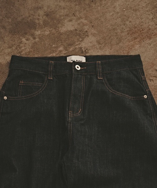 ALL RUNS（オールランズ）の「濃紺カーブデニムパンツ（デニムパンツ・メンズ・インディゴブルー・L/M）」の7枚目の写真