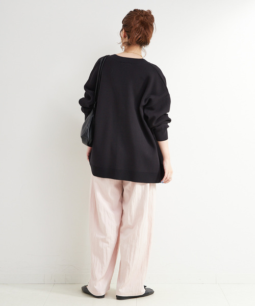 B.C STOCK(ベーセーストック)の「手洗い可 / スムースニットカーディガン(カーディガン/ボレロ・レディース・ライトブルー/ブラック/ブラウン・FREE)」の7枚目の写真