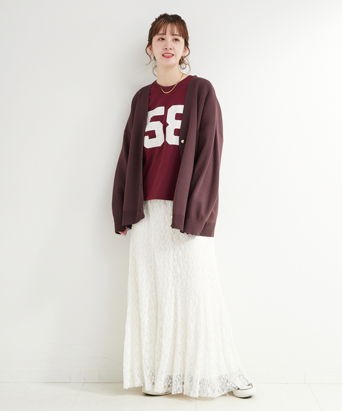 B.C STOCK(ベーセーストック)の「手洗い可 / スムースニットカーディガン(カーディガン/ボレロ・レディース・ライトブルー/ブラック/ブラウン・FREE)」の12枚目の写真