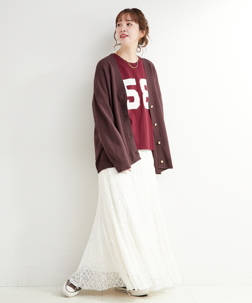 B.C STOCK(ベーセーストック)の「手洗い可 / スムースニットカーディガン(カーディガン/ボレロ・レディース・ライトブルー/ブラック/ブラウン・FREE)」の13枚目の写真