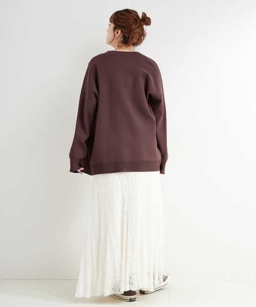 B.C STOCK(ベーセーストック)の「手洗い可 / スムースニットカーディガン(カーディガン/ボレロ・レディース・ライトブルー/ブラック/ブラウン・FREE)」の15枚目の写真