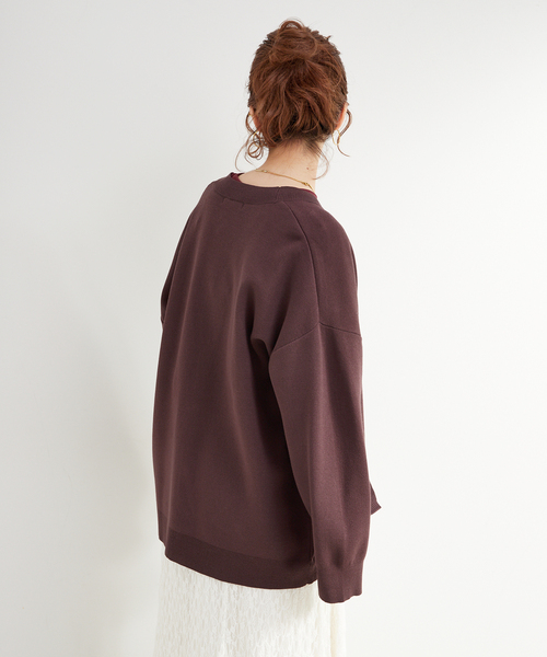 B.C STOCK(ベーセーストック)の「手洗い可 / スムースニットカーディガン(カーディガン/ボレロ・レディース・ライトブルー/ブラック/ブラウン・FREE)」の19枚目の写真