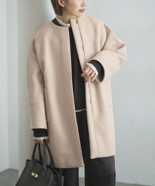 IENA（イエナ）｜ノーカラーコート（ベージュ系）一覧 - WEAR
