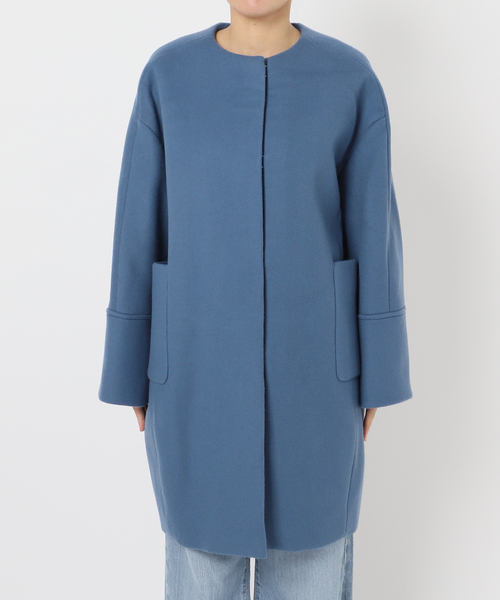 セール】Super140 フォルムコート（ノーカラーコート）｜IENA（イエナ