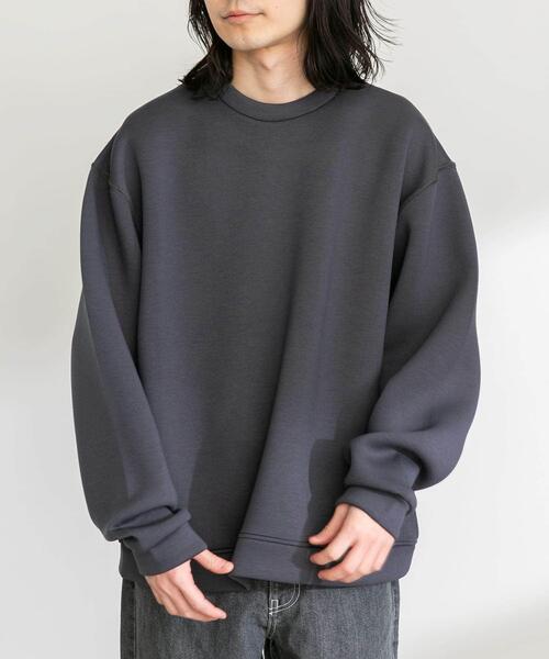 URBAN RESEARCH Sonny Label(アーバンリサーチサニーレーベル)の「ダンボールニットクルーネックプルオーバー(その他トップス・メンズ・グレー系その他/ブラック/チャコールグレー/ネイビー・MEDIUM/LARGE/X-LARGE)」の10枚目の写真