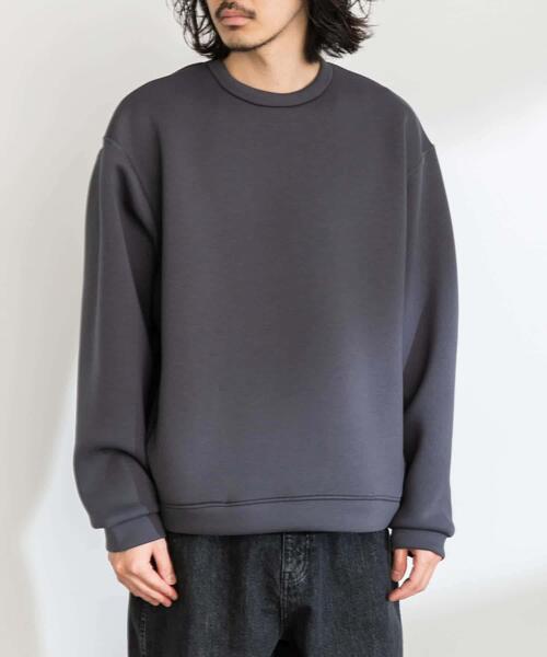 URBAN RESEARCH Sonny Label(アーバンリサーチサニーレーベル)の「ダンボールニットクルーネックプルオーバー(その他トップス・メンズ・グレー系その他/ブラック/チャコールグレー/ネイビー・MEDIUM/LARGE/X-LARGE)」の18枚目の写真