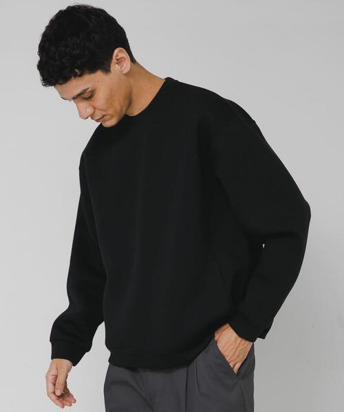 URBAN RESEARCH Sonny Label(アーバンリサーチサニーレーベル)の「ダンボールニットクルーネックプルオーバー(その他トップス・メンズ・グレー系その他/ブラック/チャコールグレー/ネイビー・MEDIUM/LARGE/X-LARGE)」の18枚目の写真