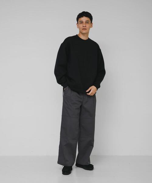 URBAN RESEARCH Sonny Label(アーバンリサーチサニーレーベル)の「ダンボールニットクルーネックプルオーバー(その他トップス・メンズ・グレー系その他/ブラック/チャコールグレー/ネイビー・MEDIUM/LARGE/X-LARGE)」の21枚目の写真