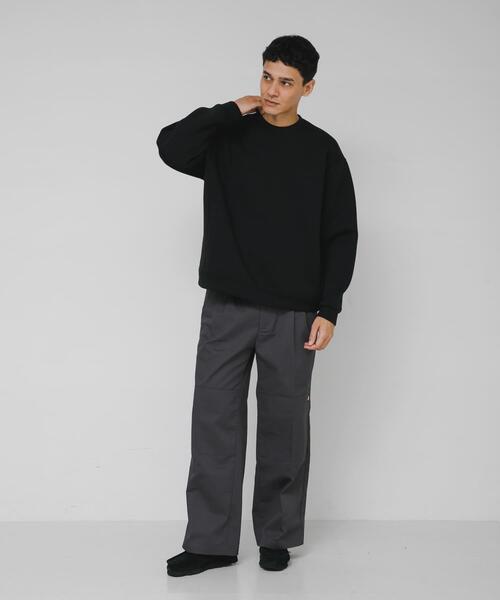 URBAN RESEARCH Sonny Label(アーバンリサーチサニーレーベル)の「ダンボールニットクルーネックプルオーバー(その他トップス・メンズ・グレー系その他/ブラック/チャコールグレー/ネイビー・MEDIUM/LARGE/X-LARGE)」の22枚目の写真