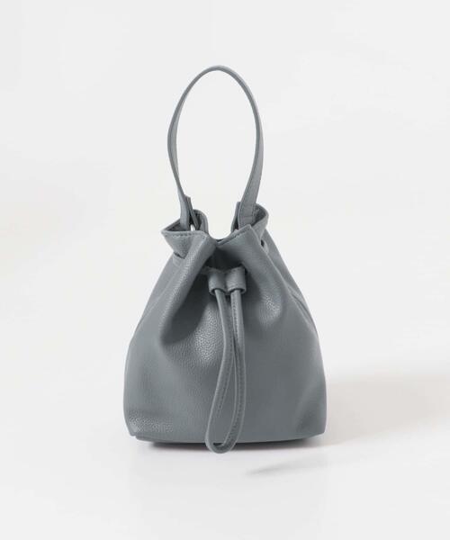 URBAN RESEARCH DOORS(アーバンリサーチドアーズ)の「2WAYシボ巾着ショルダーバッグ(ショルダーバッグ・レディース・ブラック/ブルー・ONE)」の9枚目の写真