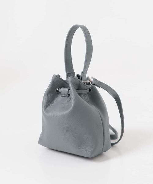 URBAN RESEARCH DOORS(アーバンリサーチドアーズ)の「2WAYシボ巾着ショルダーバッグ(ショルダーバッグ・レディース・ブラック/ブルー・ONE)」の10枚目の写真