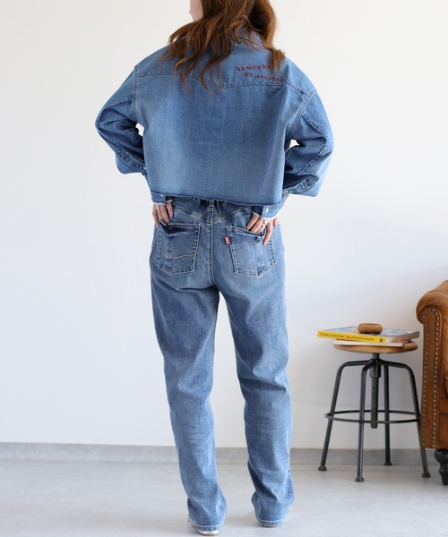 cepo(セポ)の「〈セットアップ対応〉ロゴ刺繍ショートデニムシャツ(シャツ/ブラウス・レディース・ブルー系2/ブルー系3・M)」の5枚目の写真