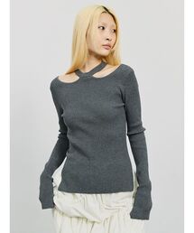 SORIN | Back Open Rib Top/バックオープンリブトップ(ニット/セーター)