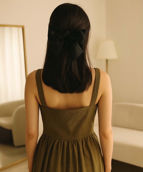 IZU】 大きめリボン ヘアゴム レディース ヘアアクセサリー